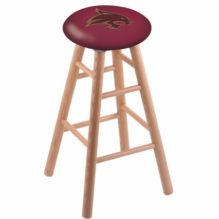 HOLLAND BAR STOOL CO Oak Counter Stool, Natural Finish, Texas State Seat RC24OSNat